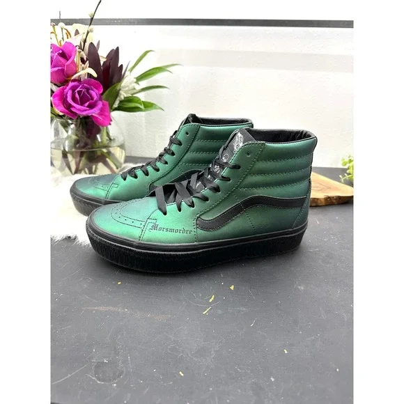 Vans X Harry Potter Morsmordre Green Sk8-Hi Platform High Mens 8/Womens 9.5 - Picture 9 of 16
